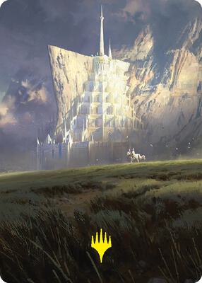 Minas Tirith Art Card (Gold-Stamped Signature) card from Art Series: Universes Beyond: The Lord of the Rings: Tales of Middle-earth
