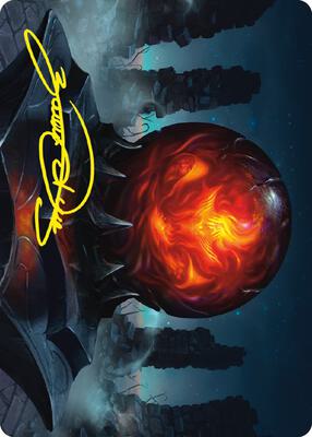 Commander's Sphere Art Card (Gold-Stamped Signature) card from Art Series: Universes Beyond: The Lord of the Rings: Tales of Middle-earth