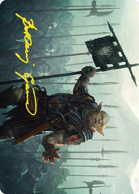 Ugluk of the White Hand Art Card (Gold-Stamped Signature) card from Art Series: Universes Beyond: The Lord of the Rings: Tales of Middle-earth