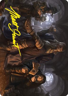 Sharkey, Tyrant of the Shire Art Card (Gold-Stamped Signature) card from Art Series: Universes Beyond: The Lord of the Rings: Tales of Middle-earth