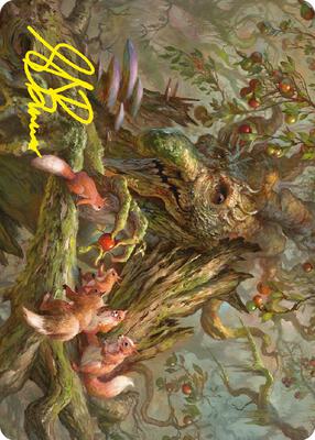Generous Ent Art Card (Gold-Stamped Signature) card from Art Series: Universes Beyond: The Lord of the Rings: Tales of Middle-earth