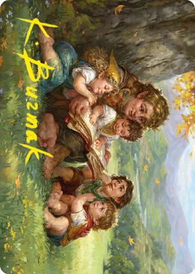 Samwise Gamgee Art Card (19/81) (Gold-Stamped Signature) card from Art Series: Universes Beyond: The Lord of the Rings: Tales of Middle-earth