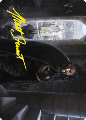 Grima, Saruman's Footman Art Card (Gold-Stamped Signature) card from Art Series: Universes Beyond: The Lord of the Rings: Tales of Middle-earth