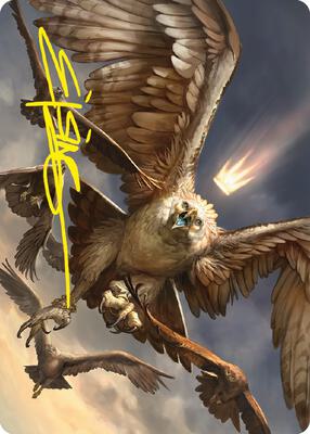 Gwaihir, Greatest of the Eagles Art Card (Gold-Stamped Signature) card from Art Series: Universes Beyond: The Lord of the Rings: Tales of Middle-earth