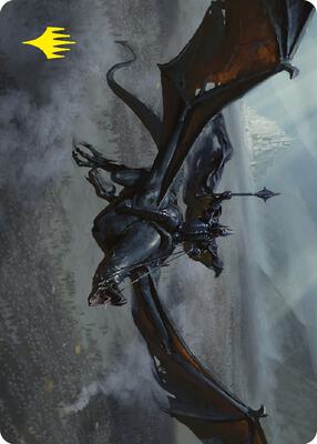 Lord of the Nazgul Art Card (Gold-Stamped Signature) card from Art Series: Universes Beyond: The Lord of the Rings: Tales of Middle-earth