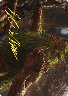 Treebeard, Gracious Host Art Card (Gold-Stamped Signature) card from Art Series: Universes Beyond: The Lord of the Rings: Tales of Middle-earth