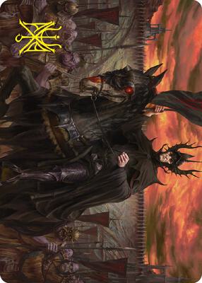 The Mouth of Sauron Art Card (Gold-Stamped Signature) card from Art Series: Universes Beyond: The Lord of the Rings: Tales of Middle-earth