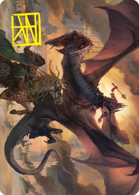Witch-king, Bringer of Ruin Art Card (Gold-Stamped Signature) card from Art Series: Universes Beyond: The Lord of the Rings: Tales of Middle-earth