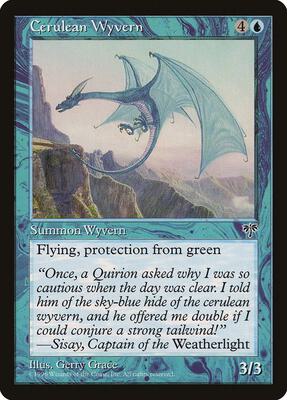 Cerulean Wyvern card from Mirage