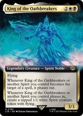 King of the Oathbreakers (Extended Art) (Surge Foil) card from Universes Beyond: The Lord of the Rings: Tales of Middle-earth
