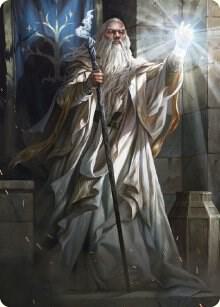 Gandalf the White Art Card card from Art Series: Universes Beyond: The Lord of the Rings: Tales of Middle-earth