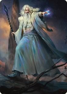 Saruman of Many Colors Art Card card from Art Series: Universes Beyond: The Lord of the Rings: Tales of Middle-earth