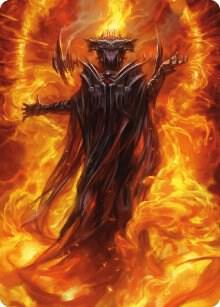 Sauron, the Dark Lord Art Card card from Art Series: Universes Beyond: The Lord of the Rings: Tales of Middle-earth