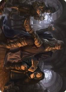 Sharkey, Tyrant of the Shire Art Card card from Art Series: Universes Beyond: The Lord of the Rings: Tales of Middle-earth
