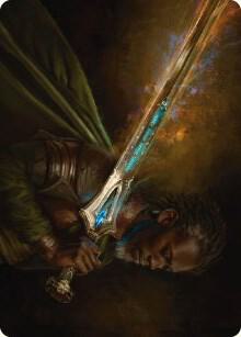Anduril, Flame of the West Art Card card from Art Series: Universes Beyond: The Lord of the Rings: Tales of Middle-earth