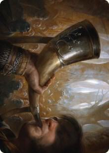 Horn of Gondor Art Card card from Art Series: Universes Beyond: The Lord of the Rings: Tales of Middle-earth