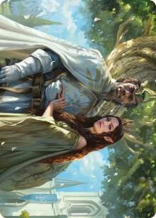 Aragorn and Arwen, Wed Art Card card from Art Series: Universes Beyond: The Lord of the Rings: Tales of Middle-earth