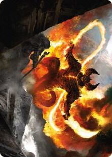 The Balrog, Flame of Udun Art Card card from Art Series: Universes Beyond: The Lord of the Rings: Tales of Middle-earth