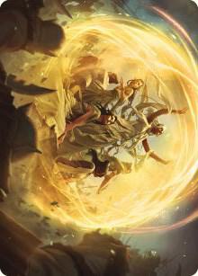 Heroic Intervention Art Card card from Art Series: Universes Beyond: The Lord of the Rings: Tales of Middle-earth