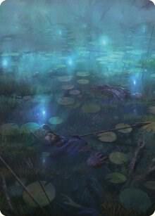The Dead Marshes Art Card card from Art Series: Universes Beyond: The Lord of the Rings: Tales of Middle-earth