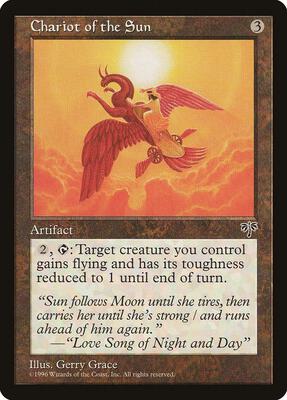 Chariot of the Sun card from Mirage