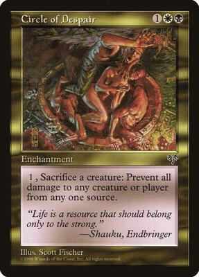 Circle of Despair card from Mirage