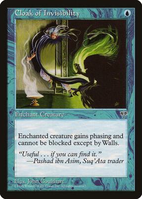 Cloak of Invisibility card from Mirage