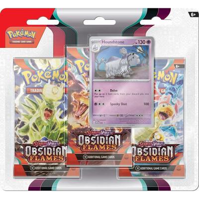 Obsidian Flames 3 Pack Blister [Houndstone] card from SV03: Obsidian Flames