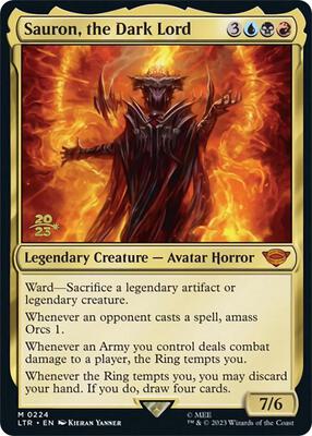 Sauron, the Dark Lord card from Prerelease Cards