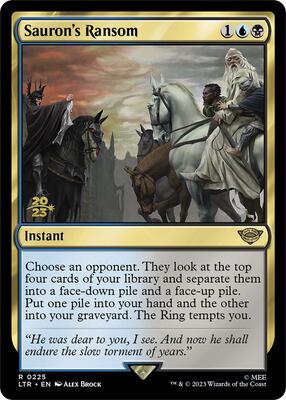 Sauron's Ransom card from Prerelease Cards