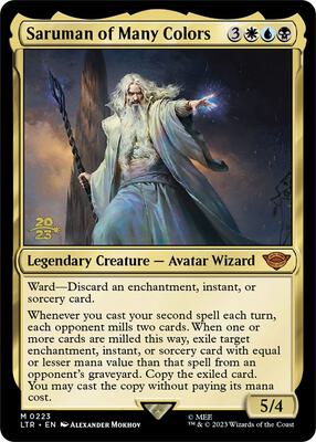 Saruman of Many Colors card from Prerelease Cards