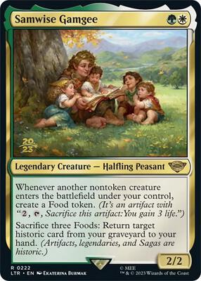 Samwise Gamgee card from Prerelease Cards
