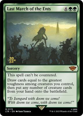 Last March of the Ents card from Prerelease Cards