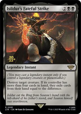 Isildur's Fateful Strike card from Prerelease Cards