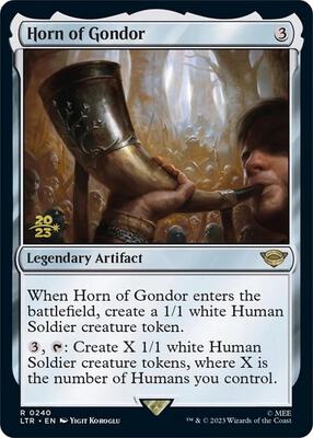 Horn of Gondor card from Prerelease Cards