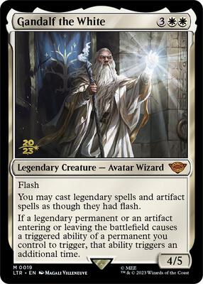 Gandalf the White card from Prerelease Cards