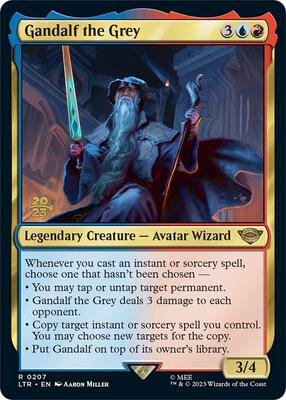 Gandalf the Grey card from Prerelease Cards