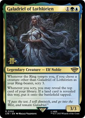 Galadriel of Lothlorien card from Prerelease Cards