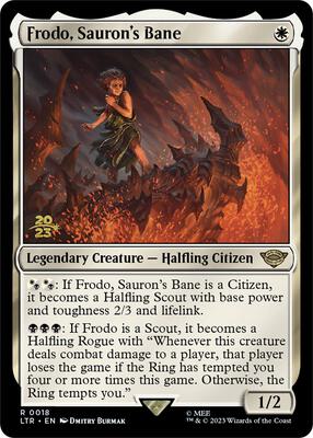 Frodo, Sauron's Bane card from Prerelease Cards