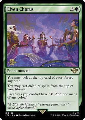 Elven Chorus card from Prerelease Cards