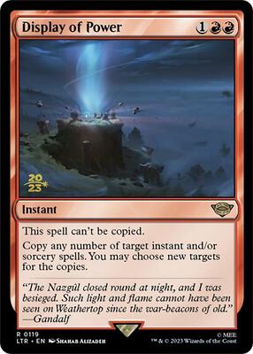 Display of Power card from Prerelease Cards