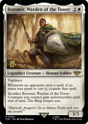 Boromir, Warden of the Tower card from Prerelease Cards
