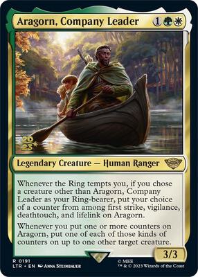 Aragorn, Company Leader card from Prerelease Cards
