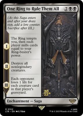 One Ring to Rule Them All card from Prerelease Cards