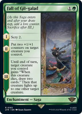 Fall of Gil-galad card from Prerelease Cards