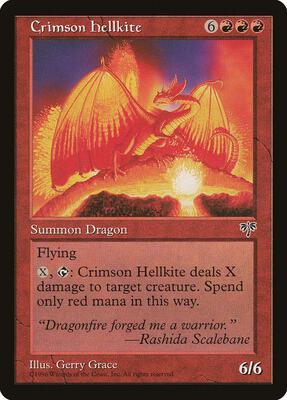 Crimson Hellkite card from Mirage
