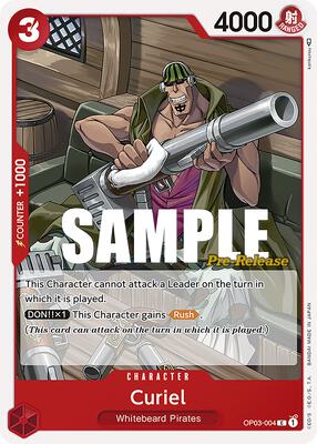 Curiel card from Pillars of Strength Pre-Release Cards