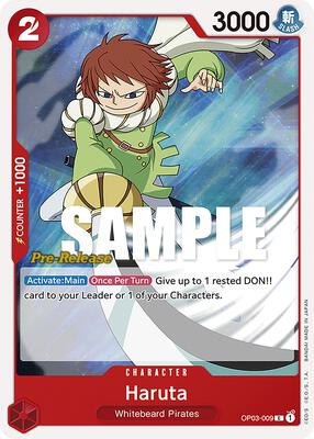 Haruta card from Pillars of Strength Pre-Release Cards