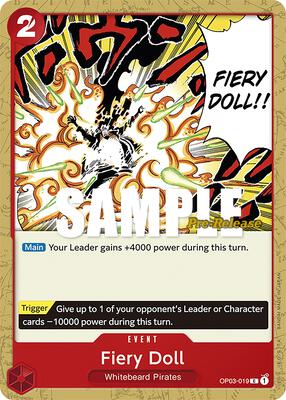 Fiery Doll card from Pillars of Strength Pre-Release Cards