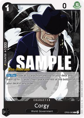 Corgy card from Pillars of Strength Pre-Release Cards